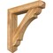 Ekena Millwork Olympic Arts and Crafts Rough Sawn Bracket w/ Offset Brace, Western Red Cedar, 8"W x 44"D x 44"H BKT0806X44X44OLY03RWR - alternate 1